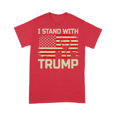 I Stand With Trump American Flag - Standard T-Shirt